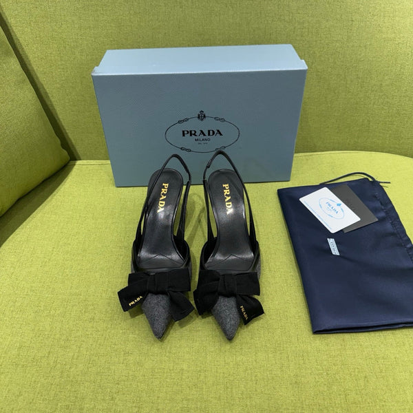 Prad 2026 Bow Detail Slingback 75mm Fabric 148635