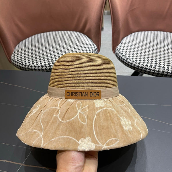 CD Straw Bow Bucket Hat 497554