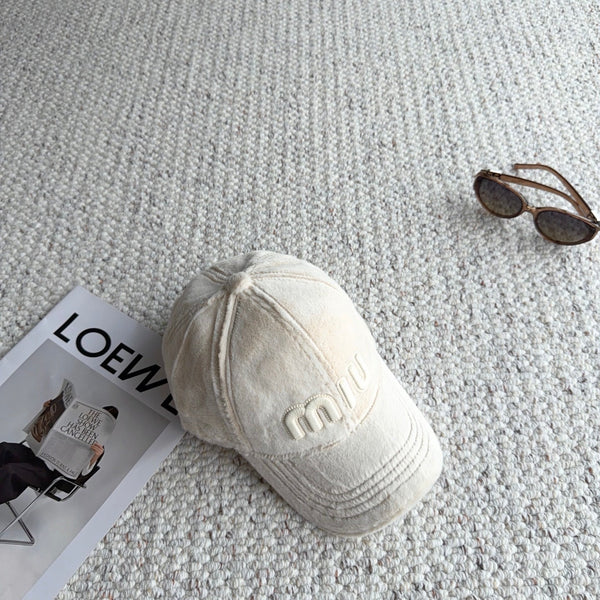 Miu Fleece Baseball Cap 515563