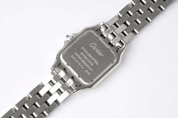 PANTHERE SILVER CASE DIAMOND BEZEL WHITE DIAL