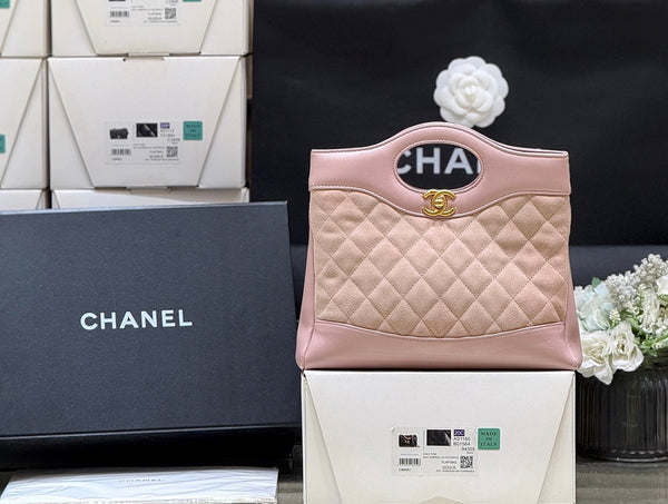 CC 25P Mini 31 Bag in Pink Lambskin and Suede