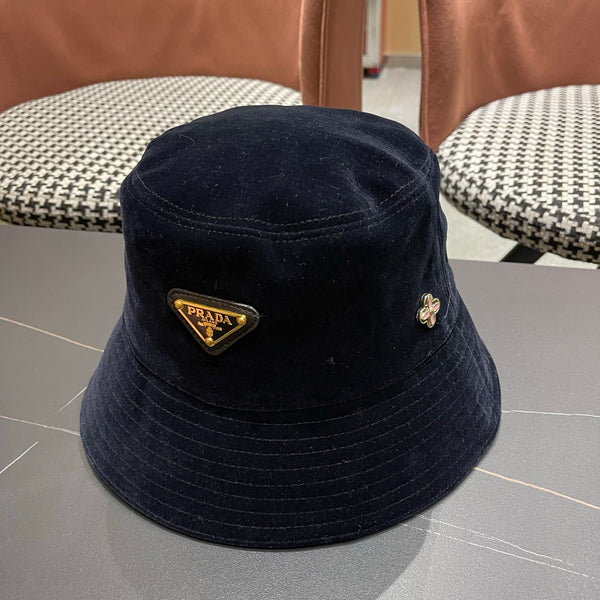 PRA 25 FISHERMAN HAT DARK BLUE SUEDE 823471