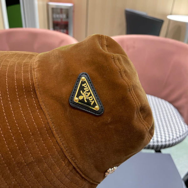 PRA 25 FISHERMAN HAT BROWN SUEDE 823472