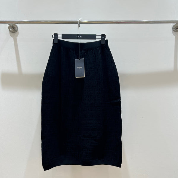 Fendi Letter Jacquard Viscose Skirt