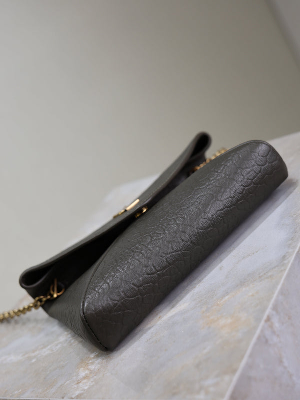 Cassandre Mini Bag 19cm Chocolate Lambskin GHW
