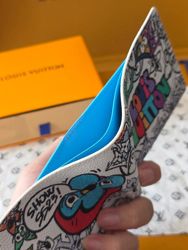LV Brazza 11.5 White Colorfull Monogram 274895