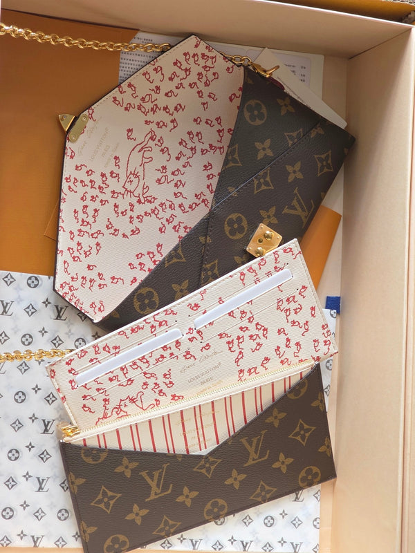 LV Cat Chain Bag Brown Monogram Canvas 274998