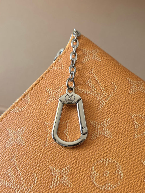 LV Pochette Accessoires Yellow PVC Fabric with Leather 275164