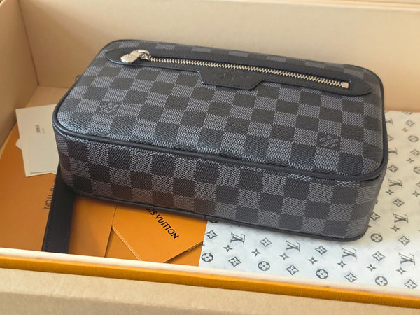 LV Pochette Kasai Clutch Brown PVC Fabric with Cowhide 275280