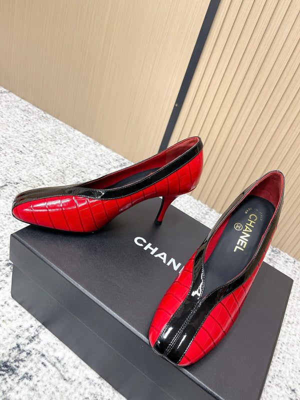 Chanel 26 Closed-Toe Slingback Red in Cowhide 591409