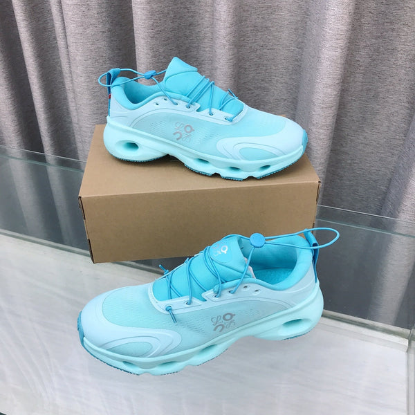 Loewe 2025 x On Cloud Solo Running Sneakers Blue Nylon Calfskin 597427