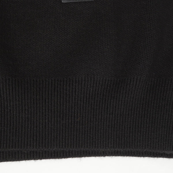 LV Leather Knit Wool Zip-Up Jacket 494212