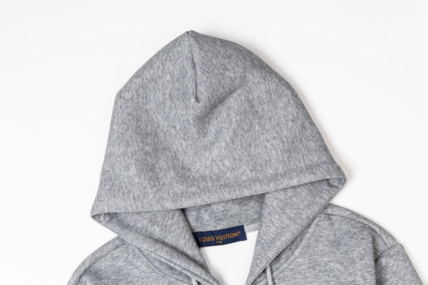 LV Alloy Logo Hooded Zip-Up Jacket 493325