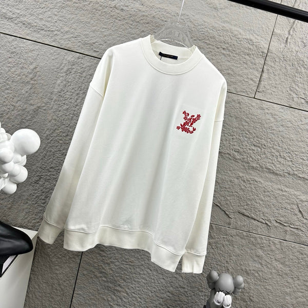LV Long-Sleeve Crew Neck Sweatshirt 492271