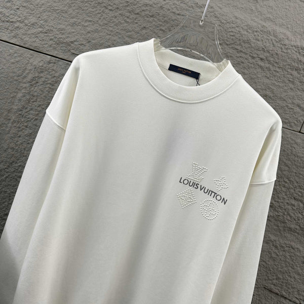 LV Long-Sleeve Crew Neck Sweatshirt 492253