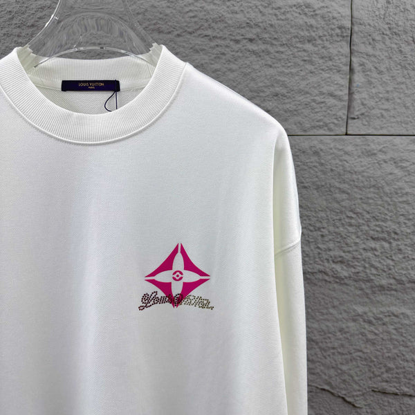 LV Long-Sleeve Crew Neck Sweatshirt 492241