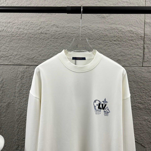 LV Long-Sleeve Crew Neck Sweatshirt 492227