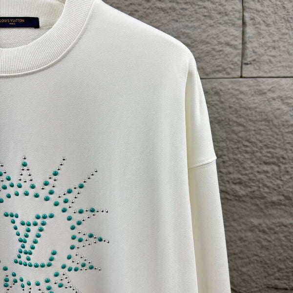 LV Long-Sleeve Crew Neck Sweatshirt 492221