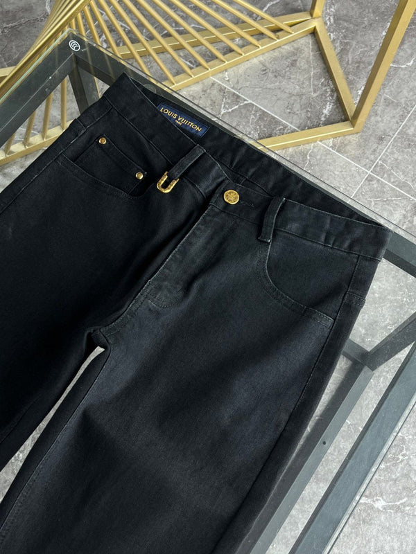 LV Fleece-lined and Thickened Jeans 492708