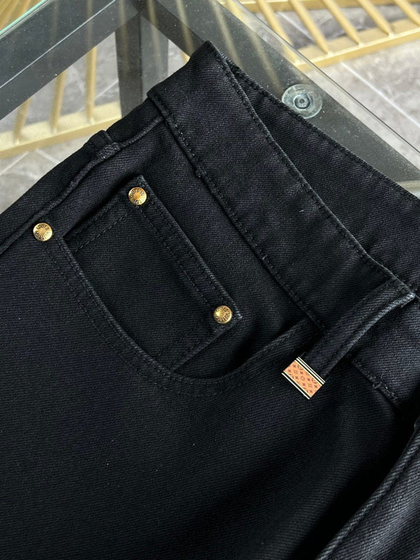 LV Fleece-lined and Thickened Jeans 492701
