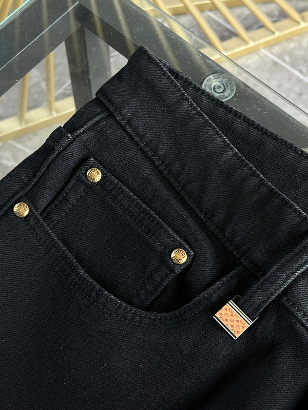 LV Fleece-lined and Thickened Jeans 492691