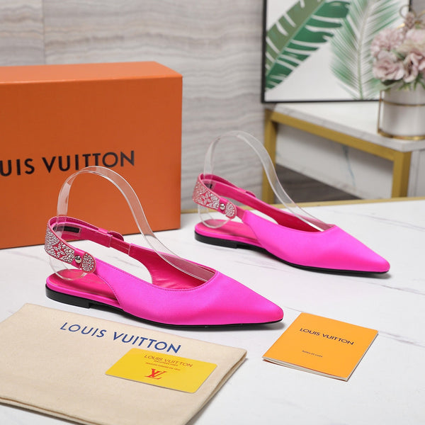 LV 26ss Legacy Slingback Flats Pink in Cowhide 600637