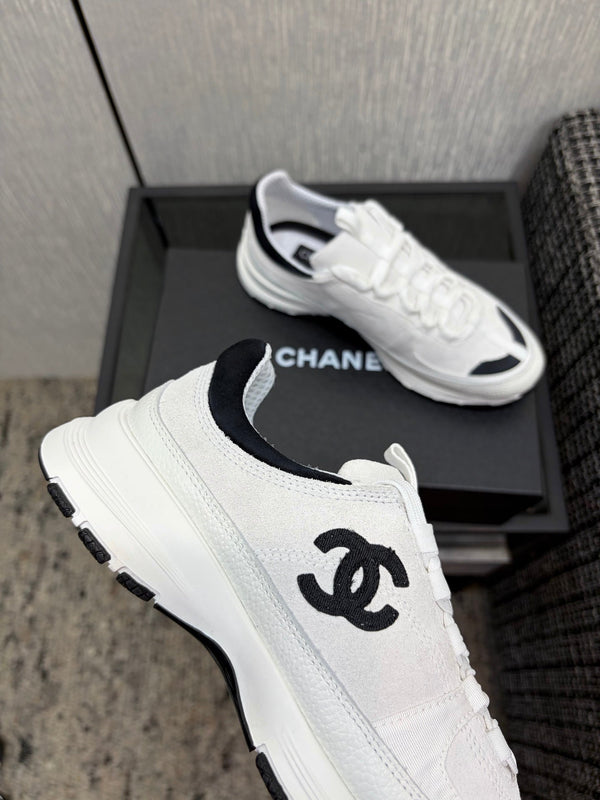 Chanel 26 Quilted Classic Sneaker White in Lambskin 602472