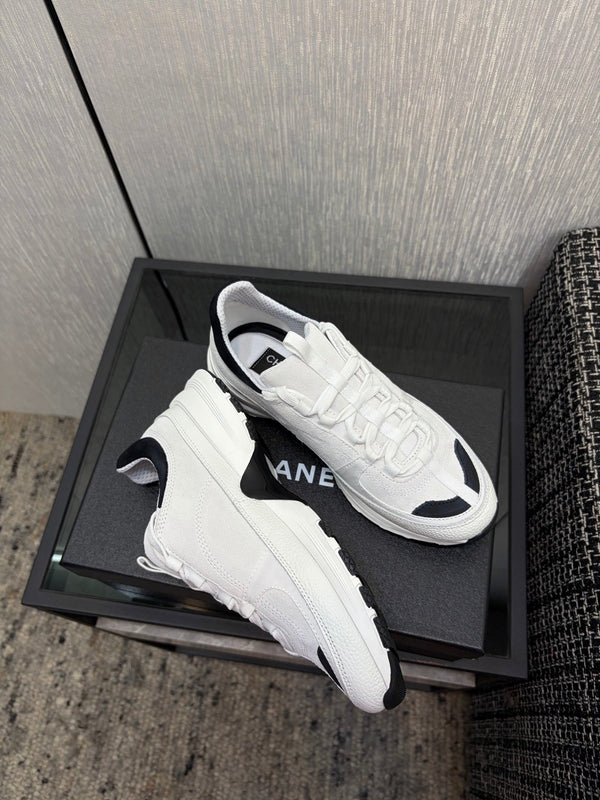 Chanel 26 Quilted Classic Sneaker White in Lambskin 602472