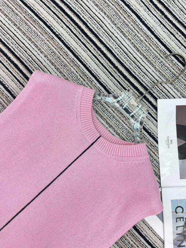 Chanel Vest Pink in Cashmere 133566