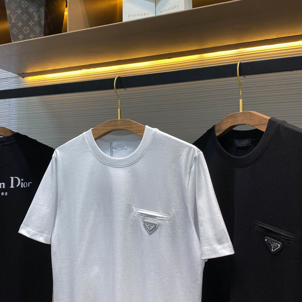 PRA26SS Neck Short-Sleeve T-Shirt in Cotton 963420