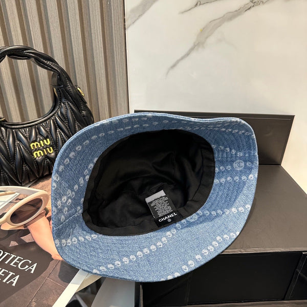 Chanel Bucket hat Light Blue in Denim 197870