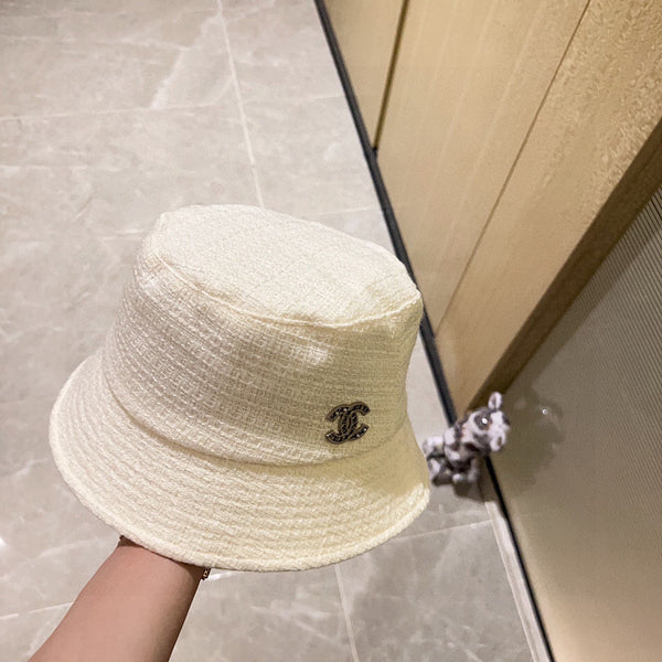 Chanel Fisherman's Hat White in Cloth 197682
