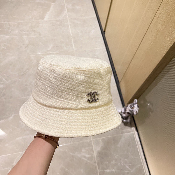 Chanel Fisherman's Hat White in Cloth 197682