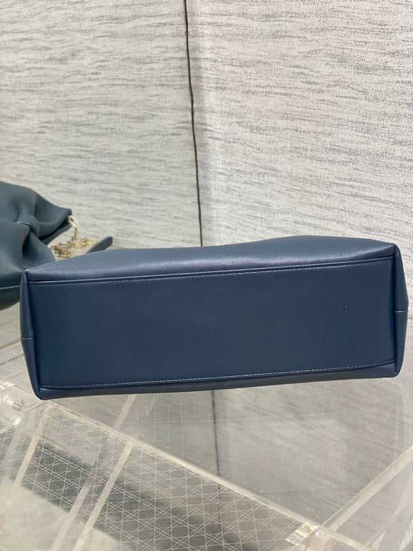 Dior 26 Bow Chain Bag in Navy Blue Lambskin