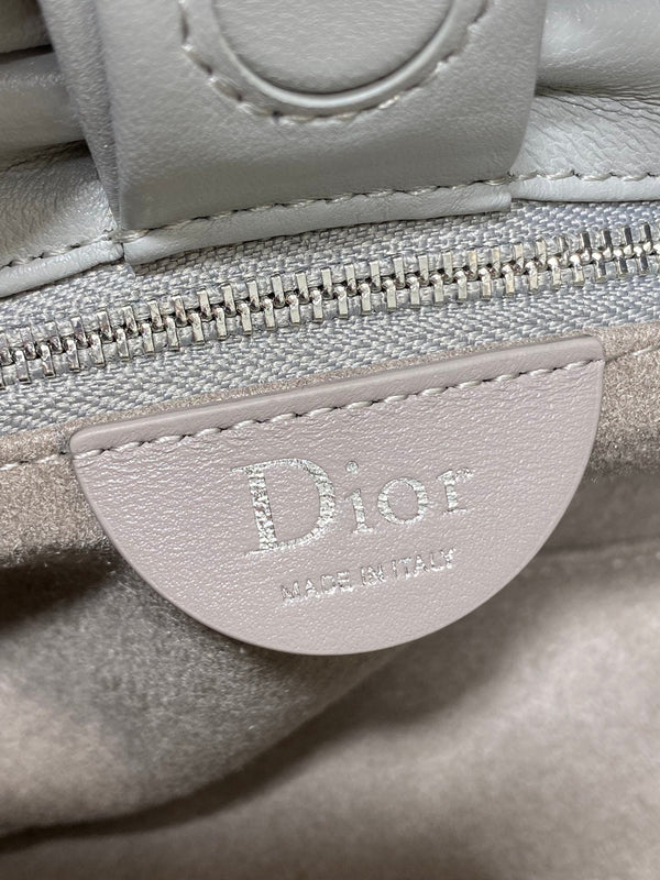 Dior 26 Bow Chain Bag in Light Gray Lambskin