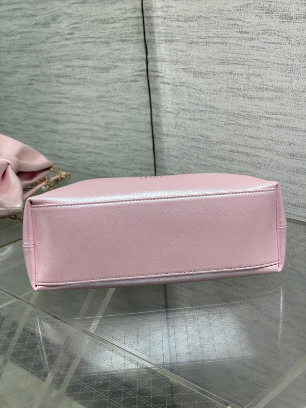 Dior 26 Bow Chain Bag in Glossy Pink Lambskin