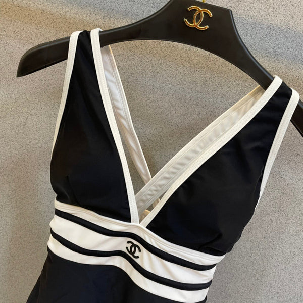 Chanel One-Piece Swimsuit Black in Cotton polyester 201831