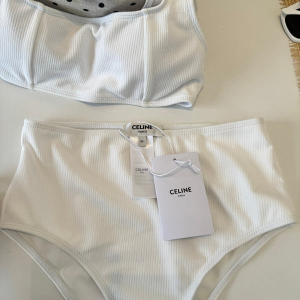 Celine Swimsuits White Cotton 201805