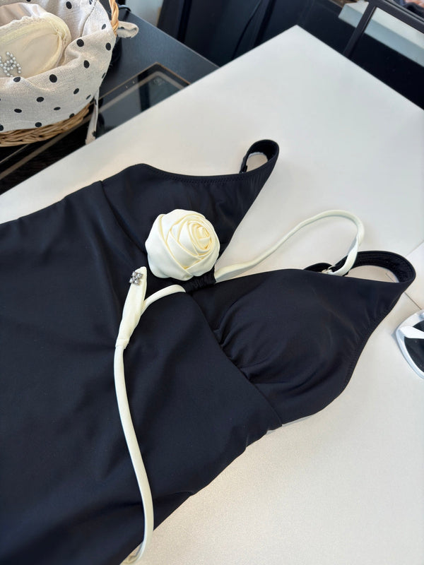 Chanel One-piece swimsuit Black in Cotton polyester 204710