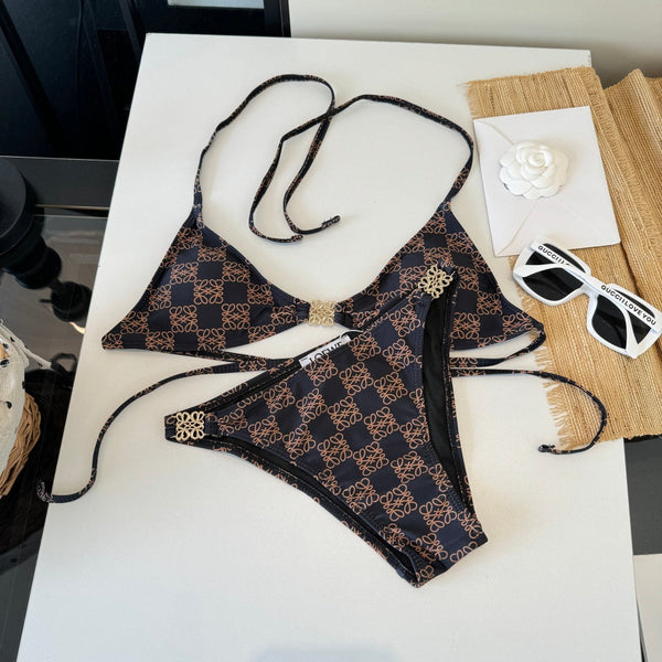 Loewe Vintage Bikini Dark Brown in Cotton 201822