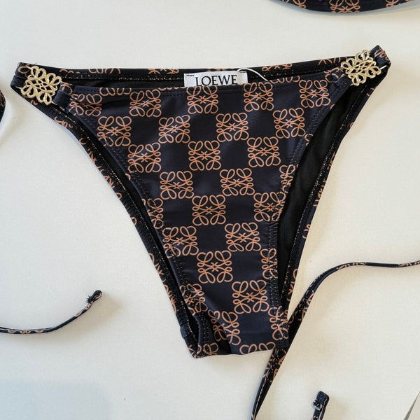 Loewe Vintage Bikini Dark Brown in Cotton 201822