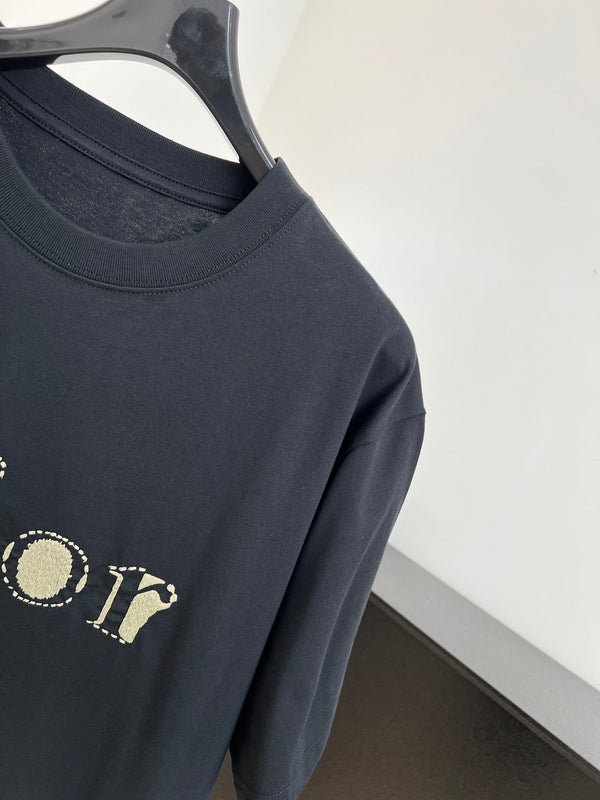 Dior Logo Short-Sleeve T-Shirt Black in Cotton 197839