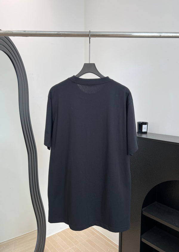Dior Logo Short-Sleeve T-Shirt Black in Cotton 197839