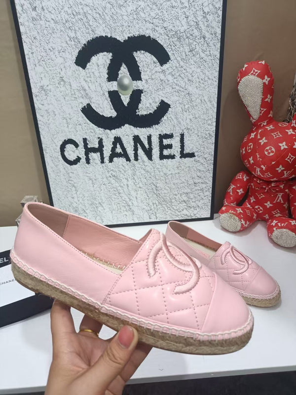 Chanel Espadrilles Pink in Cowhide 684838