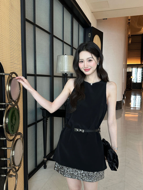 Chanel Heiress Dress Black in Acetate 202471