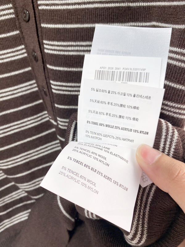 Miumiu Vest Brown in Wool 204093