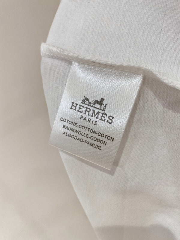 HM Short-Sleeve T-Shirt White in Cotton 215476