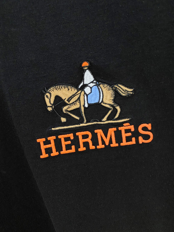 HM Short-Sleeve T-Shirt Black in Cotton 215449