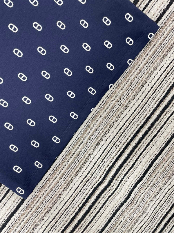 HM T-Shirt Navy Blue in Cotton 167908