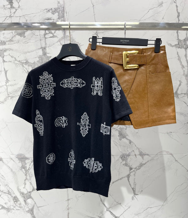 HM Short-sleeve Black in Wool 166868